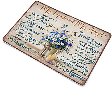DAIERCY Hummingbird Memorial Tin Sign 140x200mm