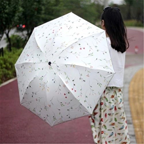 Sun Umbrella Ladies Triple Folding UV Protection Windproof