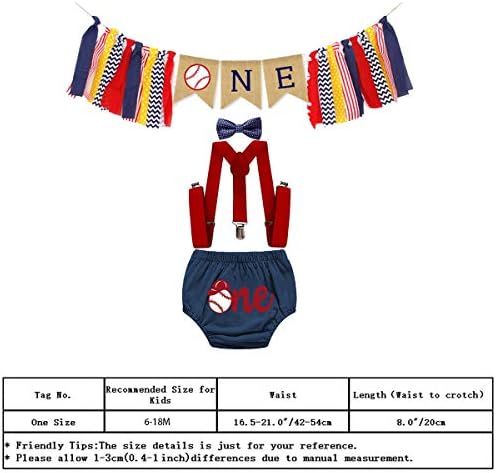 Baby Baseball Costume Set for Birthday Cake Smash