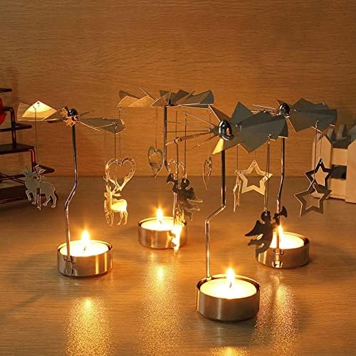 Surakey Gold Spinning Tea Light Candle Holder