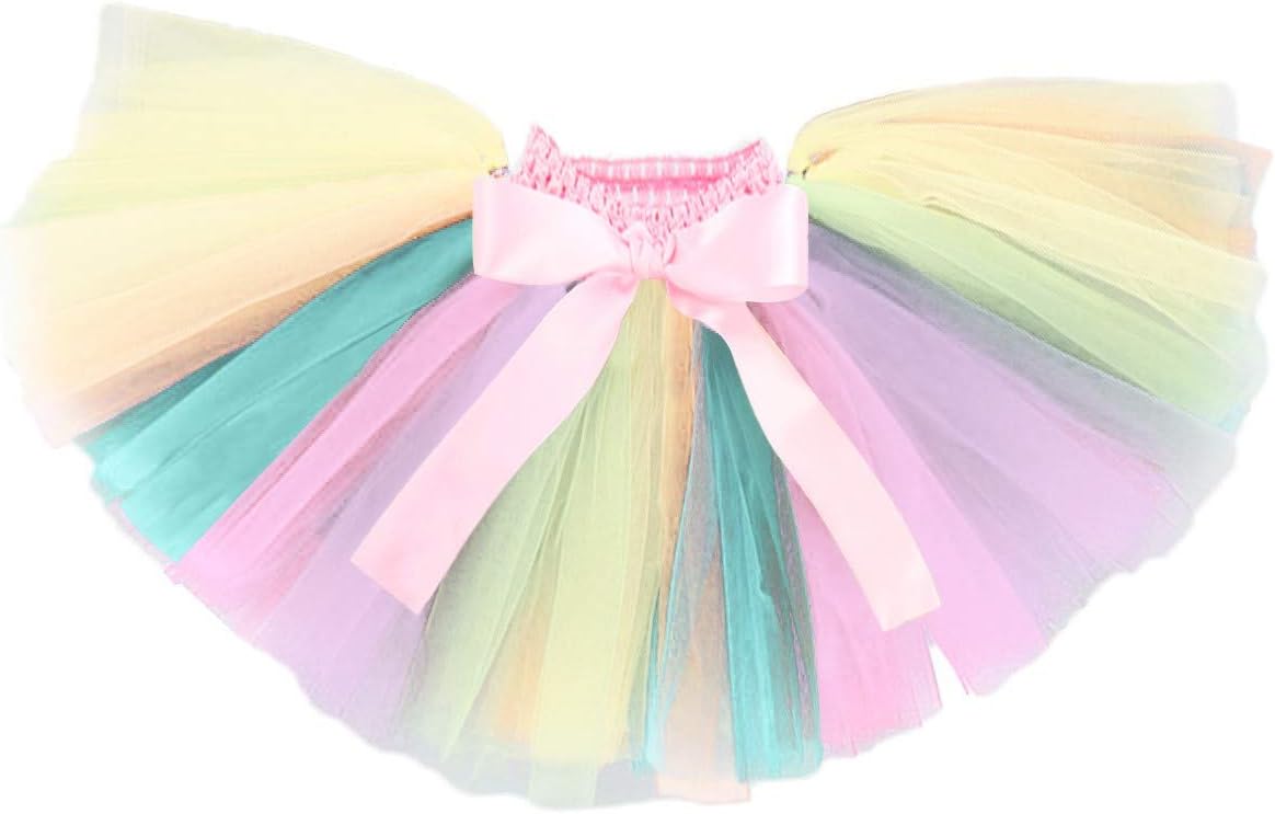 NEWEPIE Rainbow Unicorn 1st Birthday Costume Set