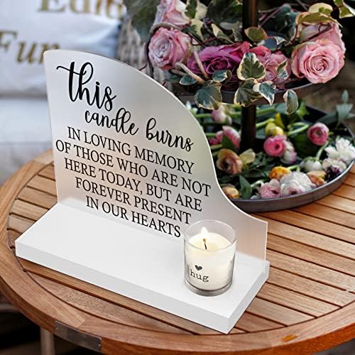 Wedding Memorial Candle with Illuminated Sign