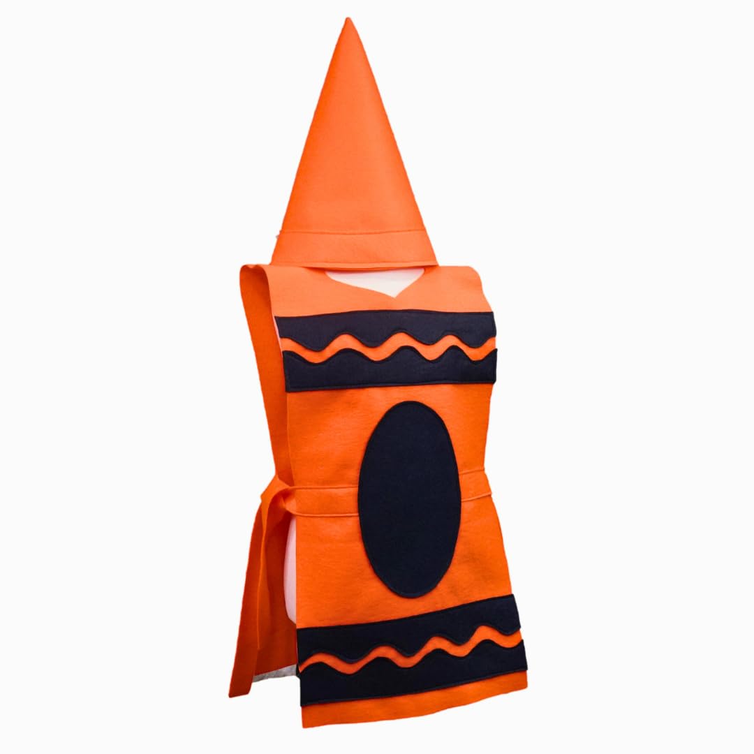 Orange Crayon Costume Tunic and Hat Set - Multi Sizes