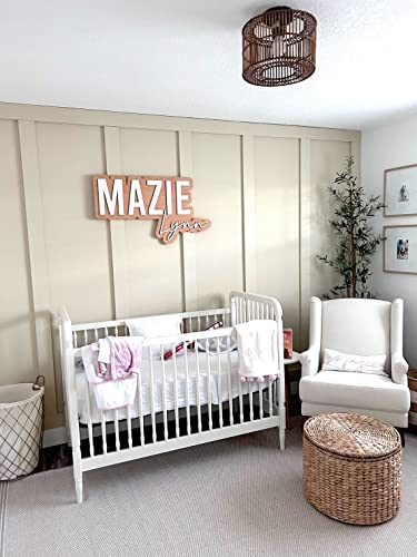 Large Wood Name Sign for Baby Room Decor