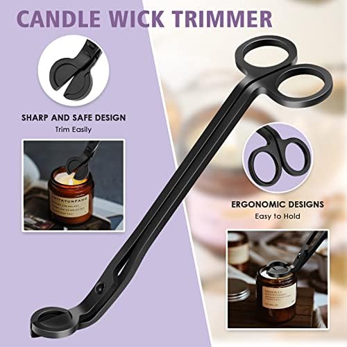 HEYLOURB 6 in 1 Candle Accessory Set with Electric Lighter