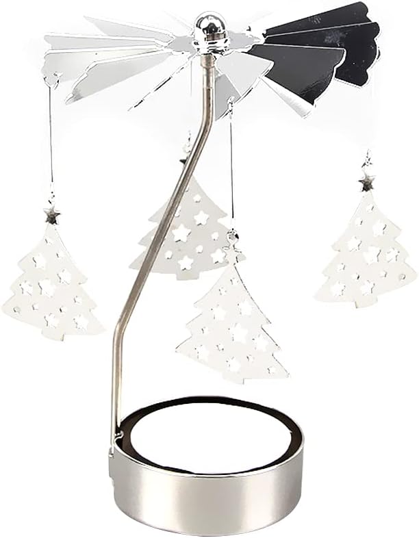 Silver Moon Angel Fairy Tea Light Holder