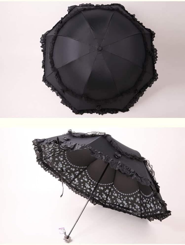 Honeystore Princess Lace Folding Umbrella with UV Protection 1