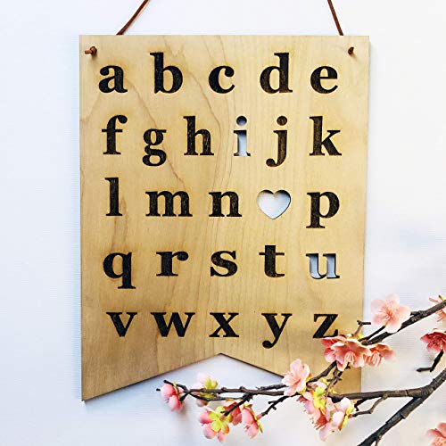 Handmade I Love You Alphabet Wall Sign 1
