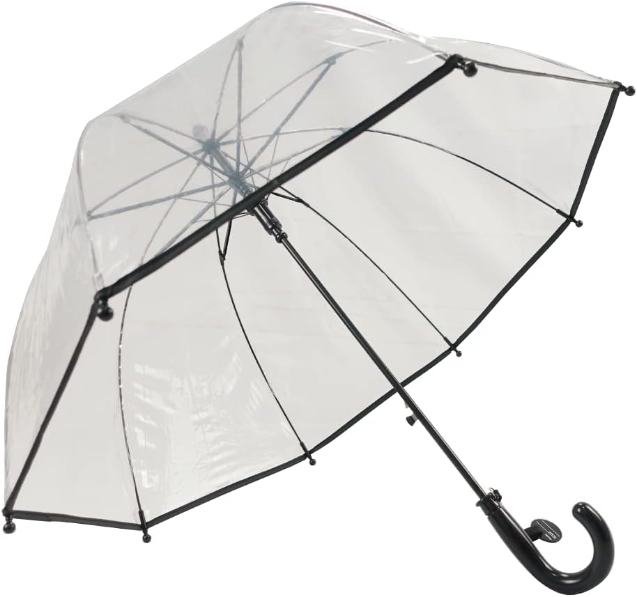 LLanxiry Kids Clear Bubble Umbrella Automatic Open Lightweight