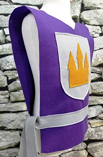 Medieval Knight Purple Tunic for Baby - Kids Teens Sizes
