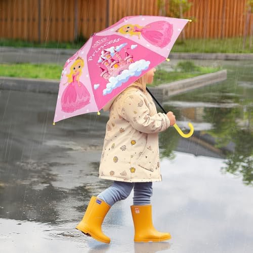 Kids Umbrella with Easy-Grip Hook Handle for Toddlers