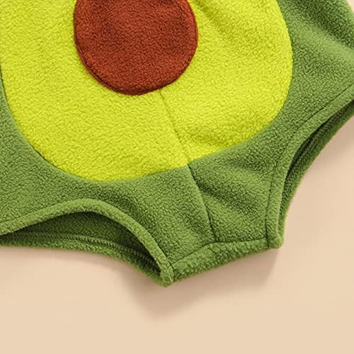 VISGOGO Halloween Costume Baby Romper Hooded Set