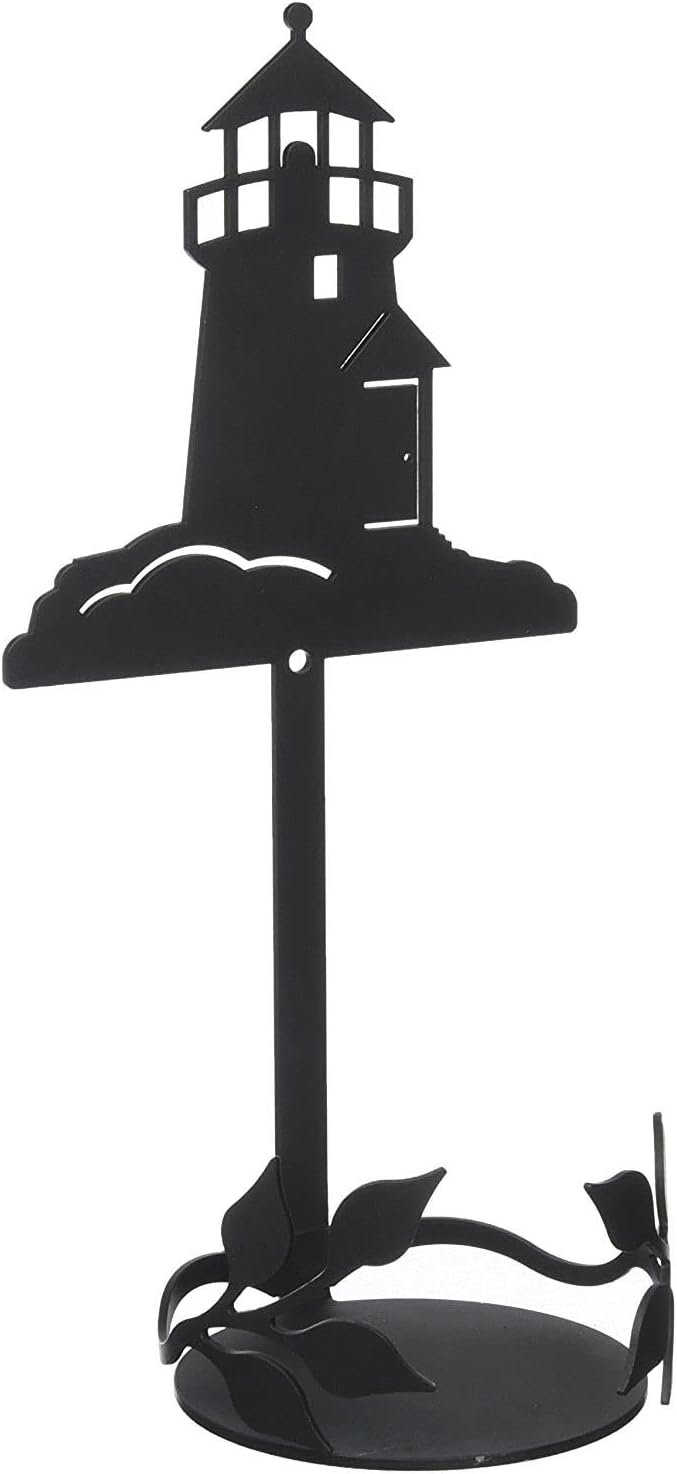Village Wrought Iron Lighthouse Jar Sconce