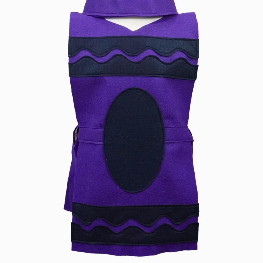 Crayon Costume Set Tunic and Hat Purple 1