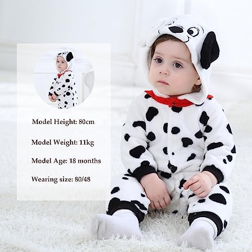 TONWHAR Winter Hooded Romper for Baby and Toddler