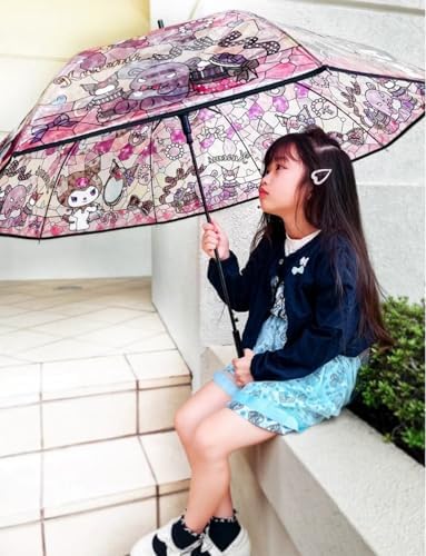 RRI Cartoon Kawaii Stainedglass K Uromi Stick Umbrella