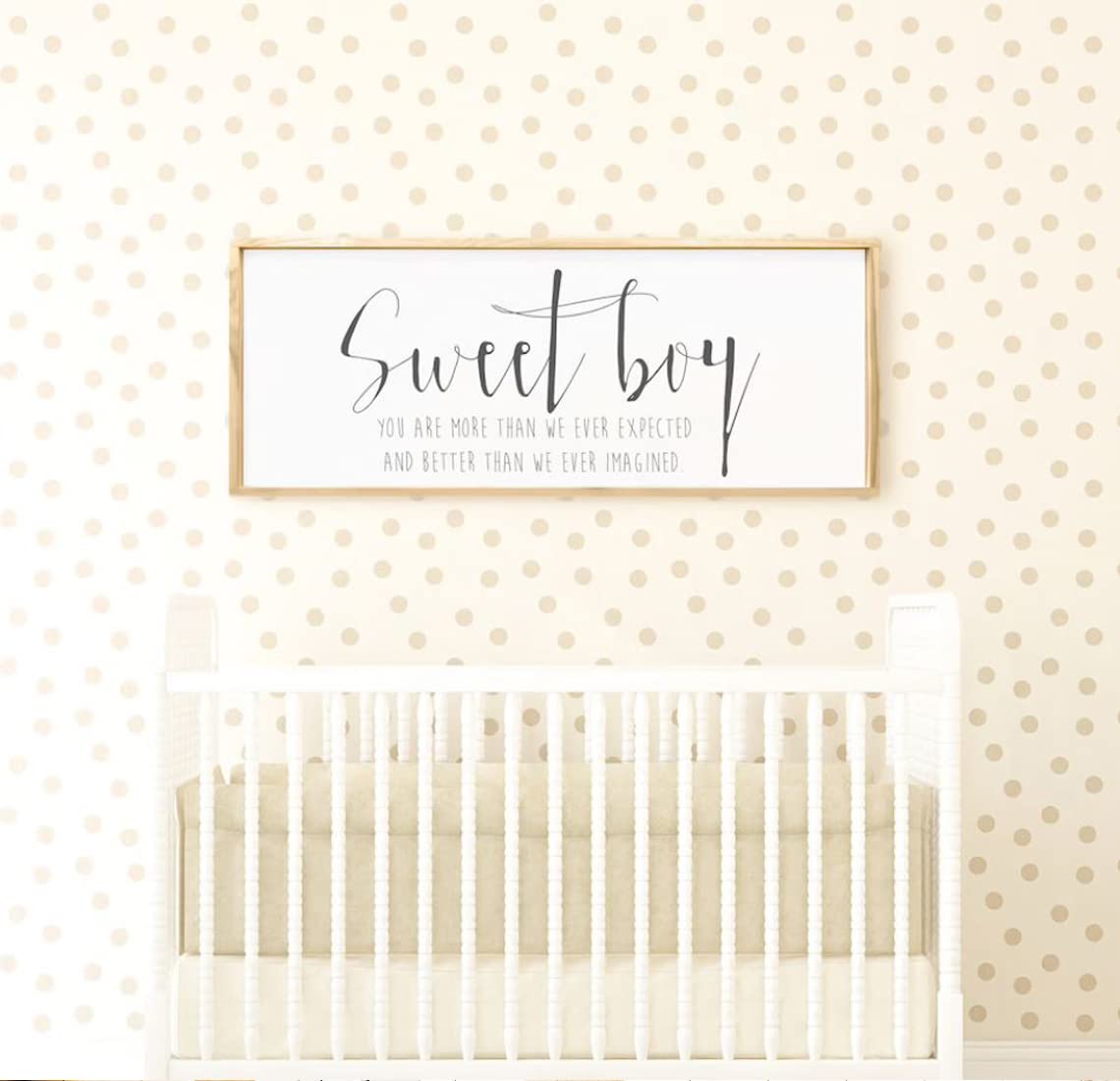 Meliora Craft Baby Boy Nursery Decor Sign