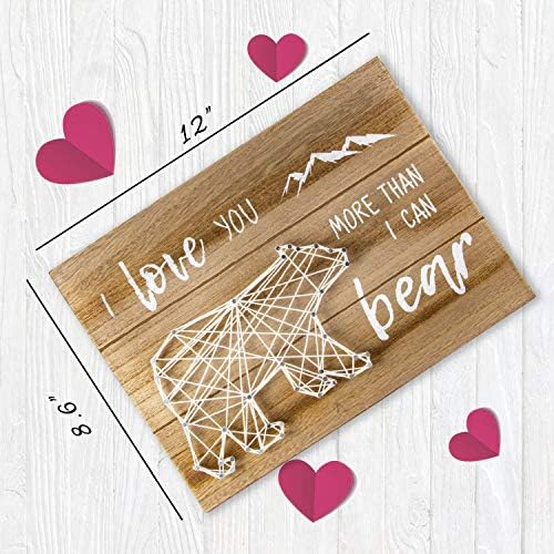 VILIGHT Woodland Bear Wall Art for Baby Room
