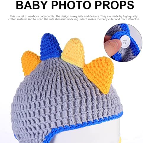 SHERCHPRY 2 Sets Baby Hundred Days Photo Props Knitwear Set