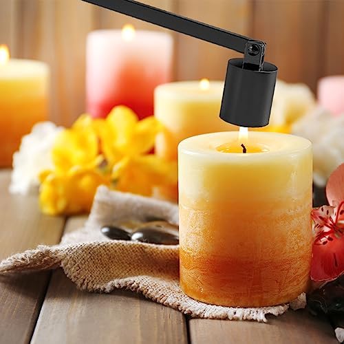 WRENYZK Candle Snuffer Extinguisher with Long Handle Black