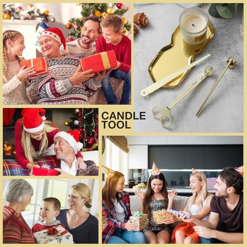 3-in-1 Candle Accessory Kit Gold