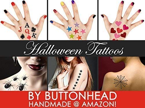 Heart Temporary Tattoos Red - Halloween Costume Accessory