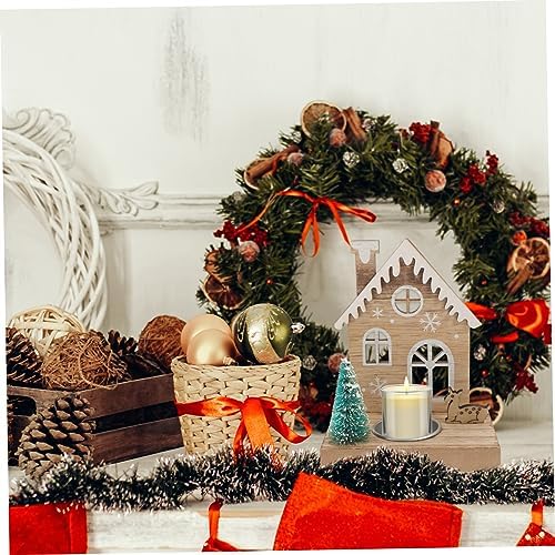 Christmas Reindeer Candle Holder Wooden Tea Light Stand