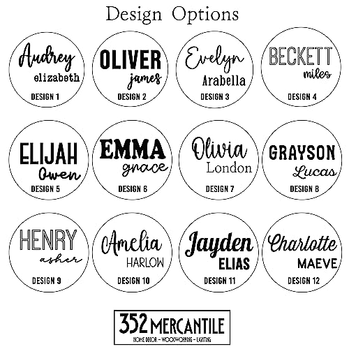 Personalized 3D Newborn Baby Name Announcement Sign - Custom Hospital Photo Prop