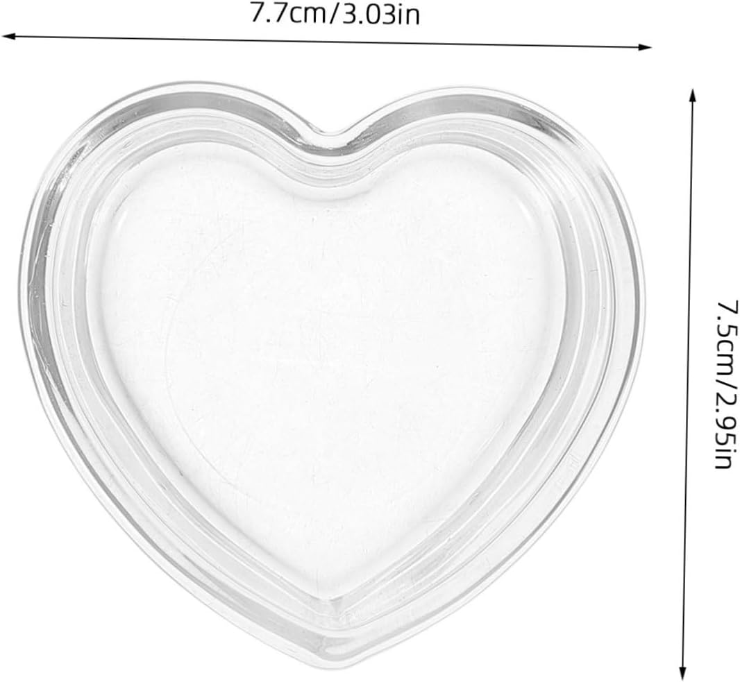 Glass Heart Shaped Tea Light Holder Elegant Decor