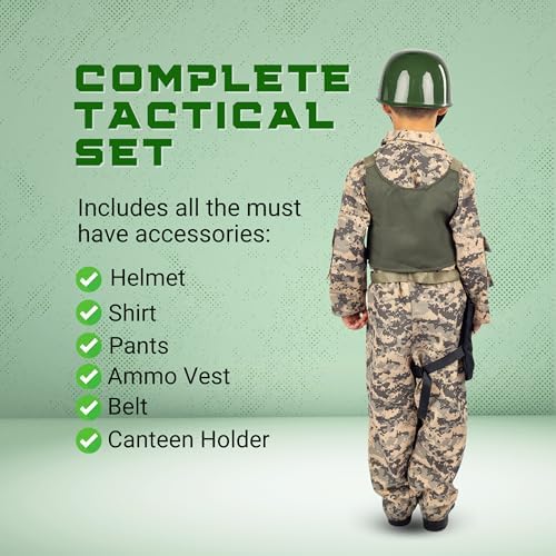 Dress Up America Army Costume for Boys Military Special Forces Set