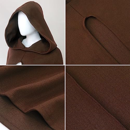 HOMELEX Boys Medieval Cloak With Hood Halloween Costume