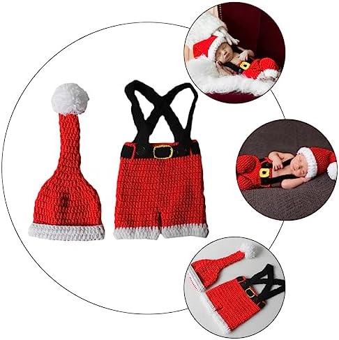 Yardenfun Baby Christmas Suit Newborn Santa Dress
