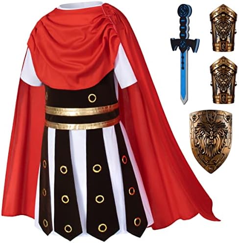 Elibelle Child Medieval Knight Costume with Sword and Shield