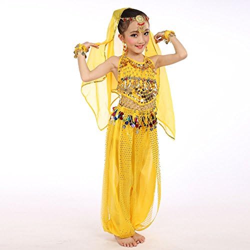 Girls Dance Outfit Handmade Chiffon Top and Pants Halloween Costume