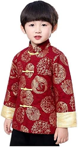 Hooyi Boys Traditional Tang Coat Spring Festival Costume 1