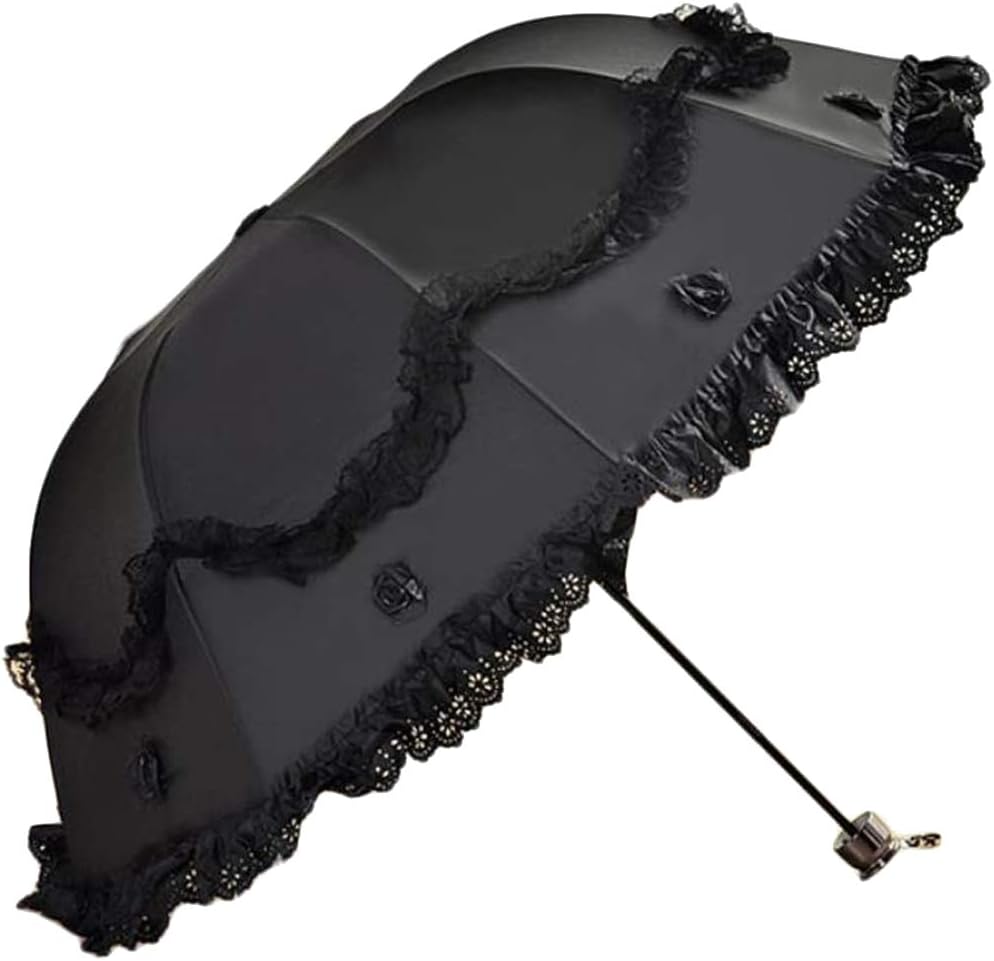 Honeystore Princess Lace Folding Umbrella with UV Protection 1