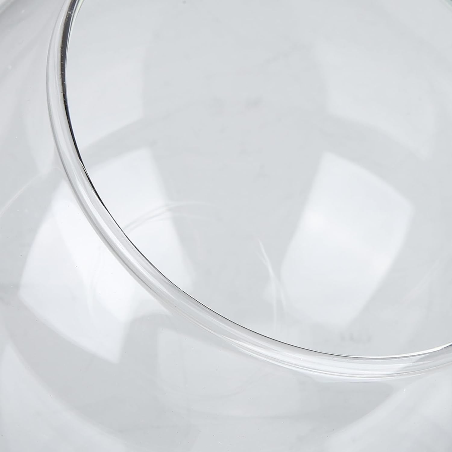 ArtBetter 2 Pack Glass Dome Cloche for Preserved Flowers