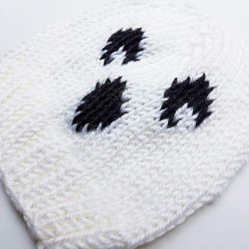 Little Fox Nerdy Knits Ghost Beanie Halloween Costume Hat