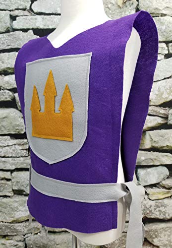 Medieval Knight Purple Tunic for Baby - Kids Teens Sizes