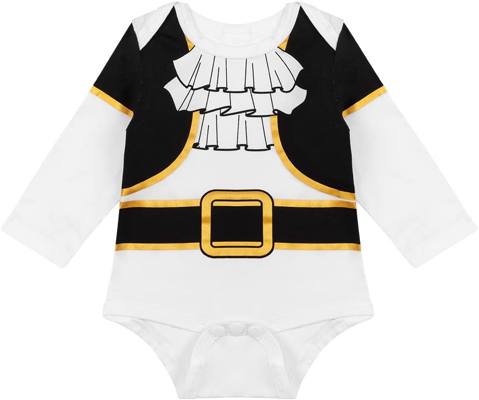 LENSOUS Pirate Costume Pants Set with Hat for Baby