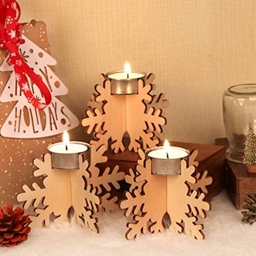 BESPORTBLE 6PCS Snowflake Candlestick Holder 1