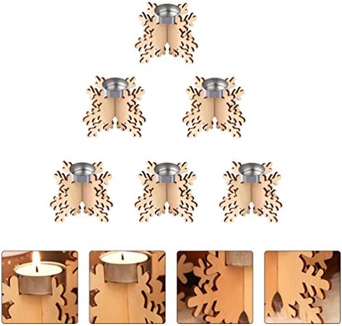 BESPORTBLE 6PCS Snowflake Candlestick Holder 1