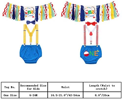 IZKIZF Baby 1st Birthday Costume Set with Highchair Banner
