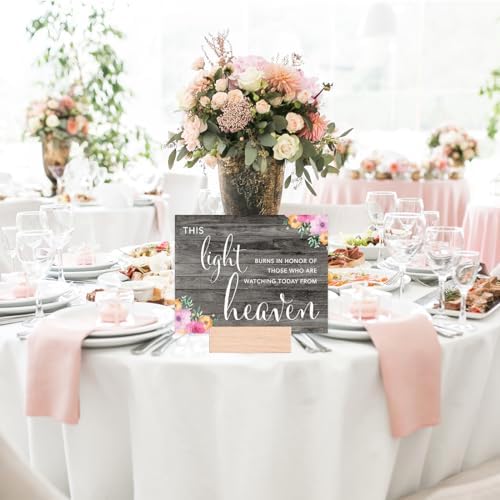 Andaz Press Wedding Sign Rustic Gray Wood with Pink Floral Design
