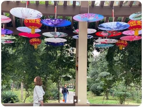 32 Bestage Handmade Oiled Silk Bamboo Umbrella