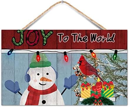 TEANFUN Joy to the World Wood Sign 12x20 Inch