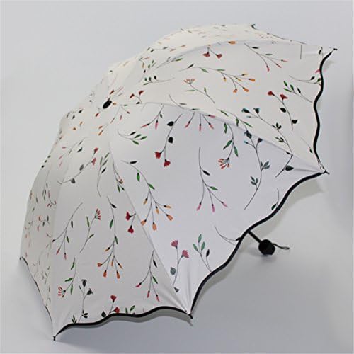 Sun Umbrella Ladies Triple Folding UV Protection Windproof