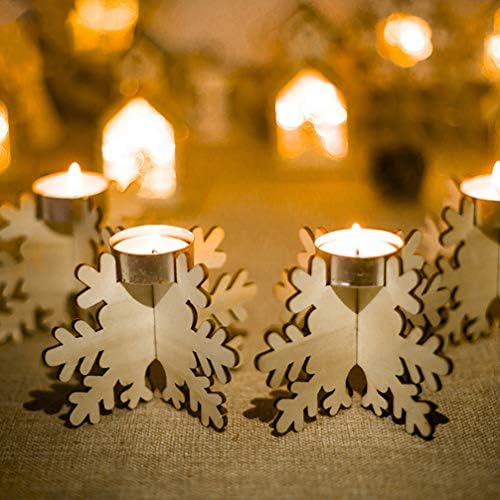 BESPORTBLE 6PCS Snowflake Candlestick Holder 1