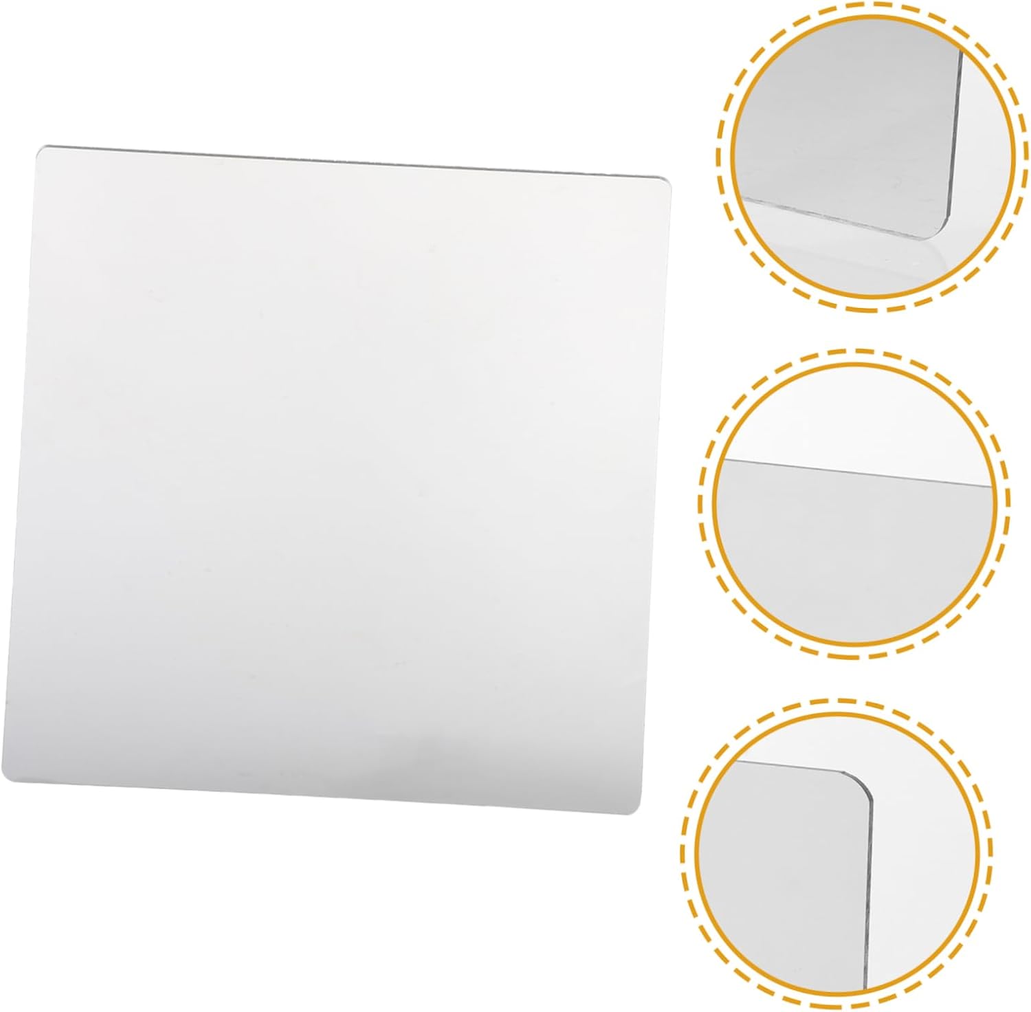 ERINGOGO Large Vanity Mirror Set 2pcs Self-Adhesive Acrylic