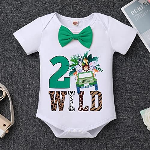 ODASDO Baby Boy 1st Birthday Safari Outfit Set